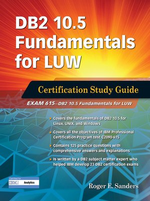 cover image of DB2 10.5 Fundamentals for LUW